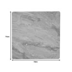 Dirgo light gray marble table top t.Werzalit 70x70cm - Image 3