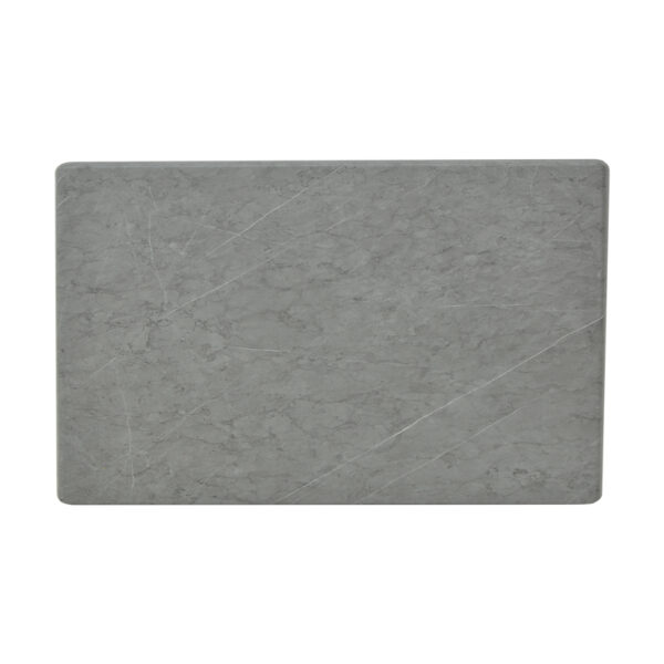 Zerbo gray marble look table top t.Werzalit 120x80cm