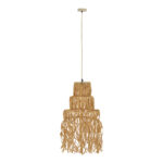 Ceiling lamp Nairan Inart E27 natural D30x125cm - Image 2