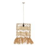 Ceiling lamp Crossio Inart E27 natural D30x110cm - Image 2