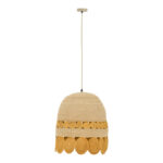 Ceiling lamp Amide Inart E27 natural D50x125cm - Image 2