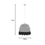 Ceiling lamp Sonro Inart E27 natural Φ50x115cm - Слика 4