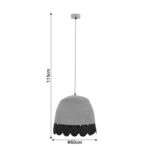 Ceiling lamp Sonro Inart E27 natural Φ50x115cm - Слика 5