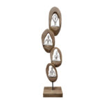 Table decoration Yove Inart natural mango wood-iron 18x9x69cm