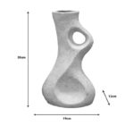 Table decoration Ferduo Inart white terraciotte 13x12x35cm - Слика 2