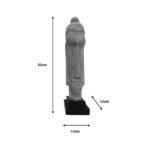 Buddha bust Dran Inart natural mango wood 12x12x52cm - Слика 2