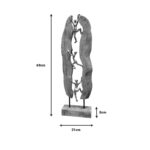 Table decoration Climb Inart natural mango wood-aluminum 21x8x69cm - Image 2
