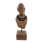 Ebia Inart bust mango wood-metal in natural shade 17x12.5x44cm