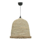 Таванска светилка од природен плетен материјал Nolie Inart D40x99 см