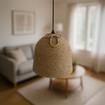 Lamper Inart natural wicker ceiling light D34x87cm - Image 2