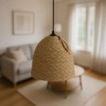 Lamper Inart natural wicker ceiling light D30x82cm - Слика 2