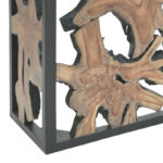 Donis Inart console natural-black solid teak wood 120x40x75cm - Слика 5