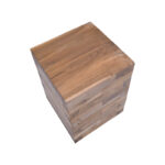Side table Werzy Inart natural solid teak wood 35x35x49cm - Image 3