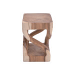Garem Inart natural solid suar wood stool 30x30x45cm - Слика 2