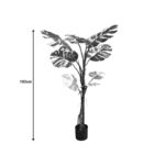 Decorative potted plant Monstera II Inart green pp H132cm - Image 4
