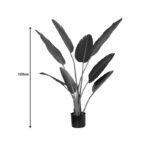 Decorative plant Palm tree in a pot Inart green pp H120cm - Image 4