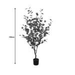 Decorative plant Eucalyptus I in a pot Inart green pp H150cm - Слика 4