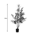 Decorative plant Olive tree in a pot Inart green pp H120cm - Image 4