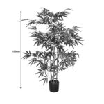 Decorative plant Bamboo in a pot Inart green pp H130cm - Image 4