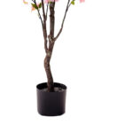 Decorative plant Peach flower in a pot Inart pink pp H140cm - Слика 3