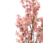 Decorative plant Peach flower I in a pot Inart pink pp H170cm - Слика 2
