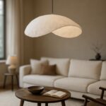 Ceiling light Lampi Inart white press papier-iron 71x53x123cm - Image 2