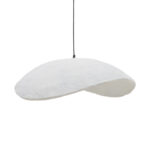 Ceiling light Lampi Inart white press papier-iron 71x53x123cm