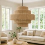 Ceiling light Spelo Inart brown press papier-iron D51x148cm - Слика 2