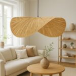 Ceiling light Agli Inart brown press papier-iron 70x48x127cm - Слика 2