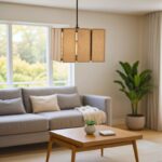 Ceiling light Boxfo Inart brown press papier-iron 32x32x123cm - Слика 2