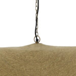 Ceiling light Klark Inart natural seagrass-iron D120x144cm - Слика 3