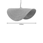 Ceiling light Klark Inart natural seagrass-iron D120x144cm - Слика 5