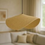 Ceiling light Fonlo Inart natural seagrass-iron D90x129cm - Слика 2