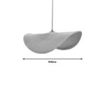 Ceiling light Fonlo Inart natural seagrass-iron D90x129cm - Слика 3