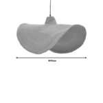 Ceiling light Wholy Inart natural seagrass-iron D90x139cm - Слика 4