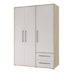 Плакар Razol со 3 вратички бела-сонома меламин 144.5x59x200 см