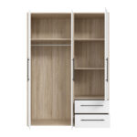 Wardrobe Razol 3 doors white-sonoma melamine 144.5x59x200cm - Слика 4