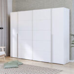 Wardrobe Verzo 4 doors white melamine 270.5x61.5x210.5cm - Image 2