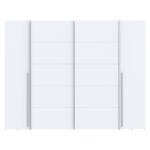 Wardrobe Verzo 4 doors white melamine 270.5x61.5x210.5cm - Image 3