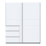 2-door ardrobe Gotion white melamine 170.5x61x200,5cm - Слика 3