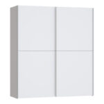 Гардеробер Ноез 2 вратички со полици бел меламин 170.5x61x190.5 см