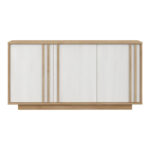 Chesto melamine buffet in white and oak color 169.2x42x87cm - Слика 3