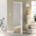 Cabino melamine cabinet-shoe cabinet in white color 50.2x34.8x179cm - Слика 2