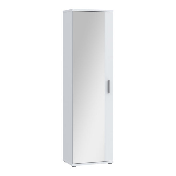Cabino melamine cabinet-shoe cabinet in white color 50.2x34.8x179cm