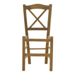 Coffee shop chair Crossed walnut wood 42x40x89cm - Слика 4