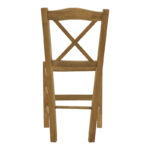 Coffee shop chair Crossed walnut wood 42x40x89cm - Слика 5
