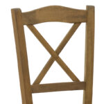 Coffee shop chair Crossed walnut wood 42x40x89cm - Слика 6