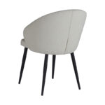 Armchair Patya cream fabric- black metal leg 56x61x82cm - Слика 2