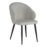 Фотелја Patya крем ткаенина - црна метална ногарка 56x61x82 см