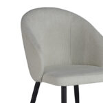 Armchair Patya cream fabric- black metal leg 56x61x82cm - Слика 3